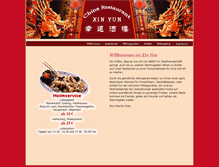 Tablet Screenshot of china-restaurant-xinyun.de